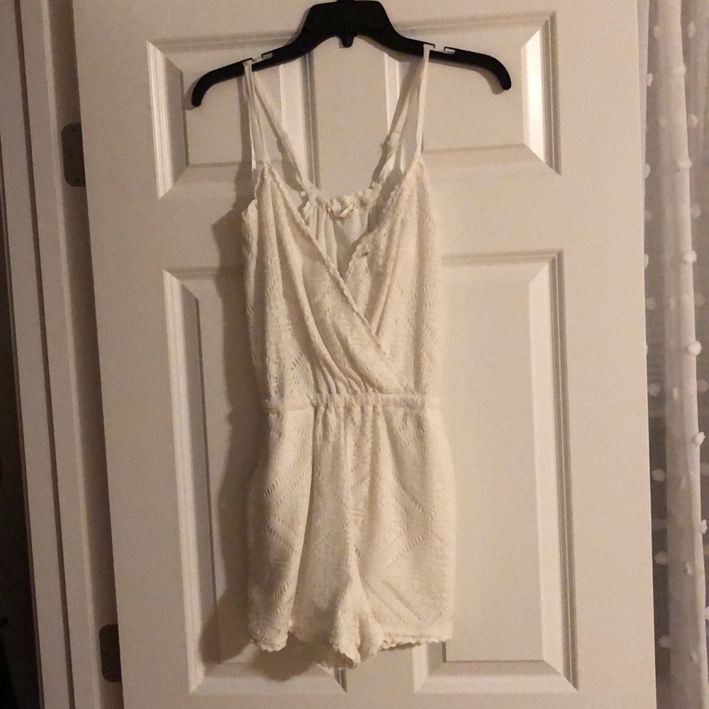 White lace romper
